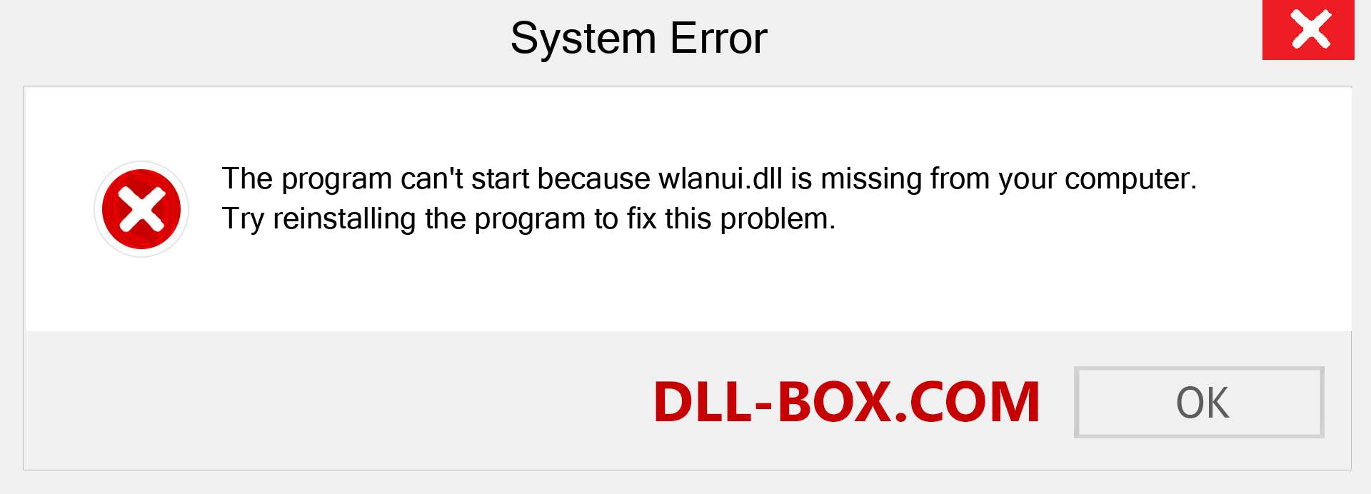  wlanui.dll file is missing?. Download for Windows 7, 8, 10 - Fix  wlanui dll Missing Error on Windows, photos, images