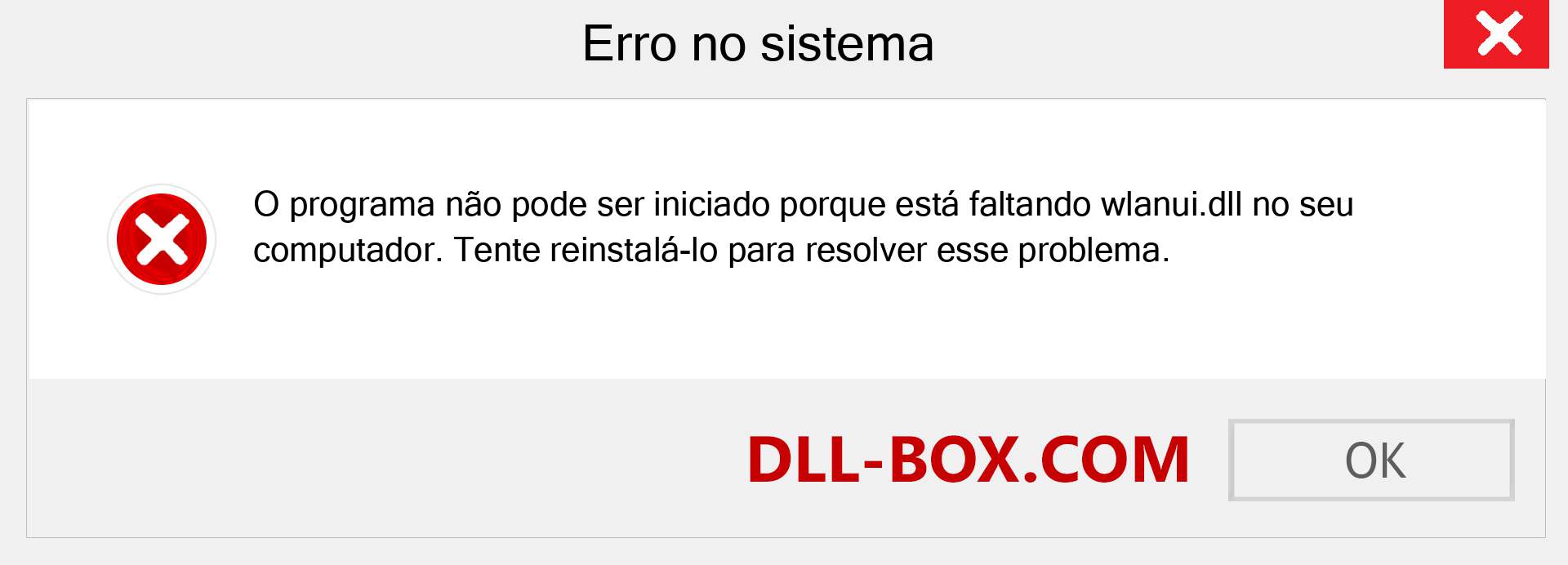 Arquivo wlanui.dll ausente ?. Download para Windows 7, 8, 10 - Correção de erro ausente wlanui dll no Windows, fotos, imagens
